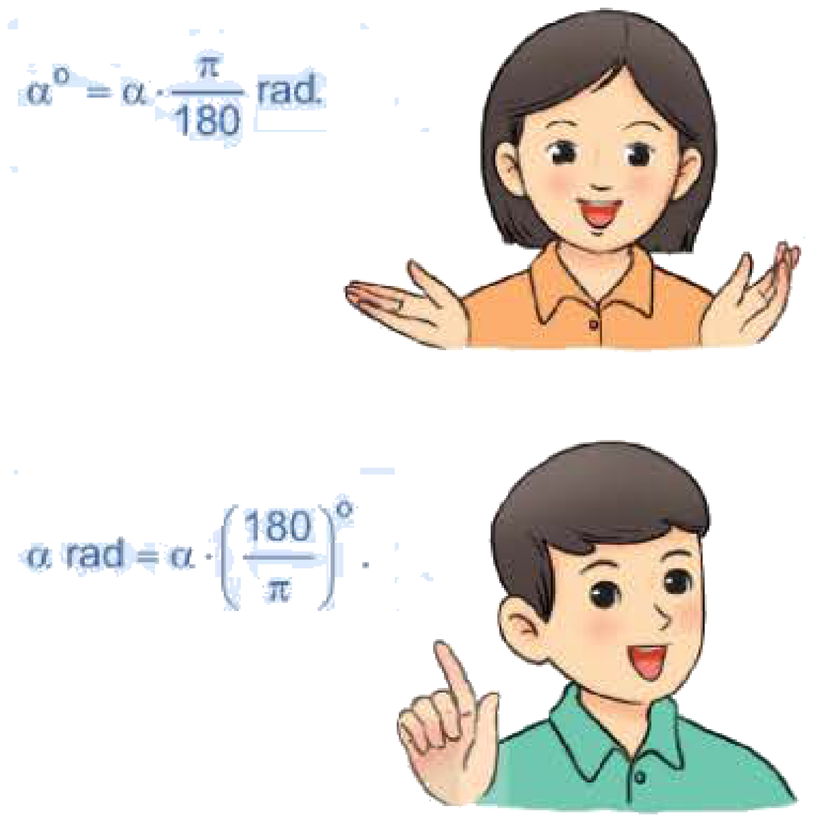 Công thức đổi độ và radian