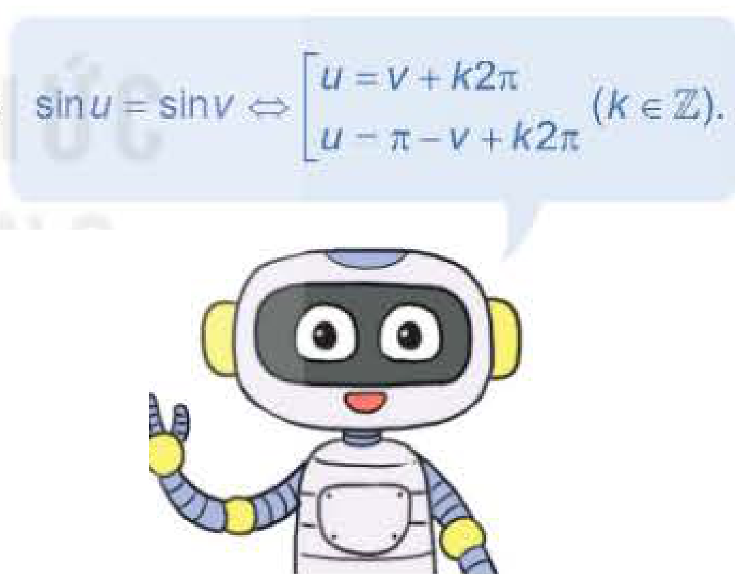 Robot công thức sin u = sin v